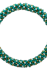 Maison Kizo Maison Kizo, Bracelet Népalais, turquoise/blanc/or
