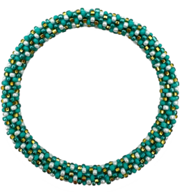 Maison Kizo Maison Kizo, Bracelet Népalais, turquoise/blanc/or