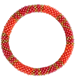 Maison Kizo Maison Kizo, Bracelet Népalais, orange/rouge