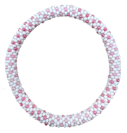 Maison Kizo Maison Kizo, Bracelet Népalais, blanc/rose