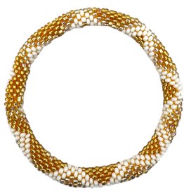 Maison Kizo Maison Kizo, Bracelet Népalais, or/blanc