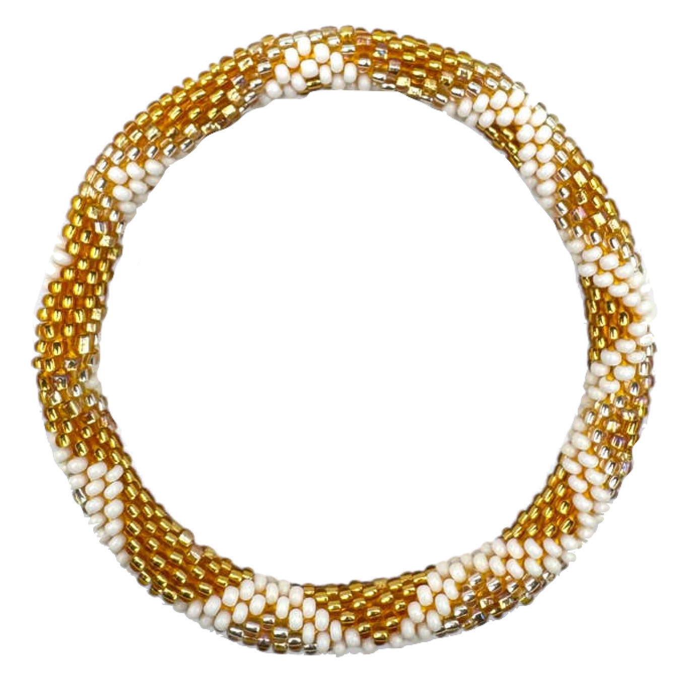 Maison Kizo Maison Kizo, Bracelet Népalais, or/blanc