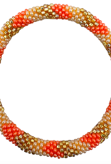 Maison Kizo Maison Kizo, Bracelet Népalais, orange/or/blanc