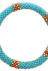 Maison Kizo Maison Kizo, Bracelet Népalais, turquoise/orange/or