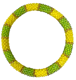 Maison Kizo Maison Kizo, Bracelet Népalais, jaune/vert