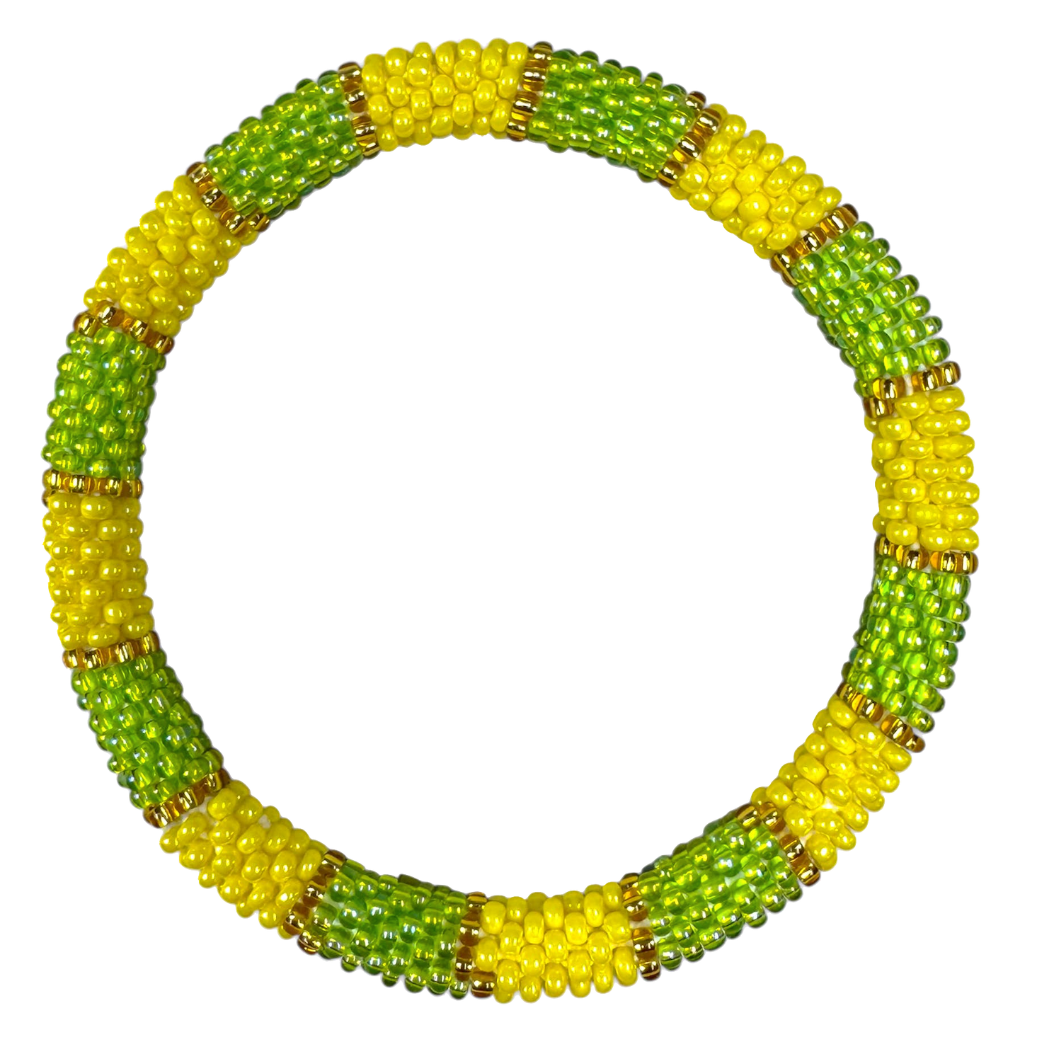 Maison Kizo Maison Kizo, Bracelet Népalais, jaune/vert