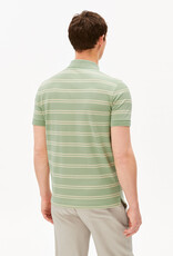 Armedangels Armedangels, Striped Polo T-Shirt, foam-oatmilk, XL