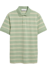 Armedangels Armedangels, Striped Polo T-Shirt, foam-oatmilk, S