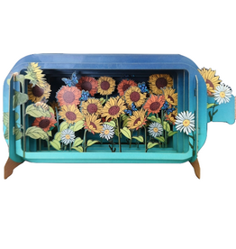 Alljoy Alljoy, Message in a Bottle, sunflowers