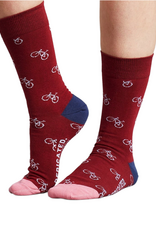 Dedicated Dedicated, Sigtuna Bike Pattern, burgundy, 36-40