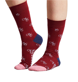 Dedicated Dedicated, Sigtuna Bike Pattern, burgundy, 36-40