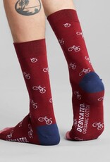 Dedicated Dedicated, Sigtuna Bike Pattern, burgundy, 36-40