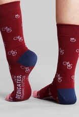 Dedicated Dedicated, Sigtuna Bike Pattern, burgundy, 36-40