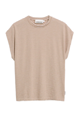 Armedangels Armedangels, Slub Jersey Stripe T-Shirt, oatmilk-cinnamon dust, M