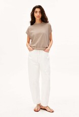Armedangels Armedangels, Slub Jersey Stripe T-Shirt, oatmilk-cinnamon dust, M