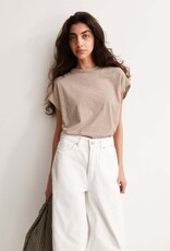 Armedangels Armedangels, Slub Jersey Stripe T-Shirt, oatmilk-cinnamon dust, XS