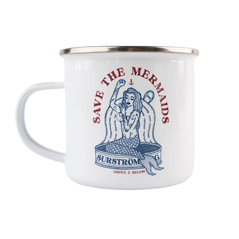 Lakor Lakor, Enamel Mug, tinned mermaid