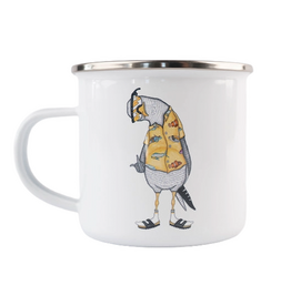 Lakor Lakor, Enamel Mug, flipping the bird