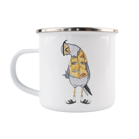 Lakor Lakor, Enamel Mug, flipping the bird