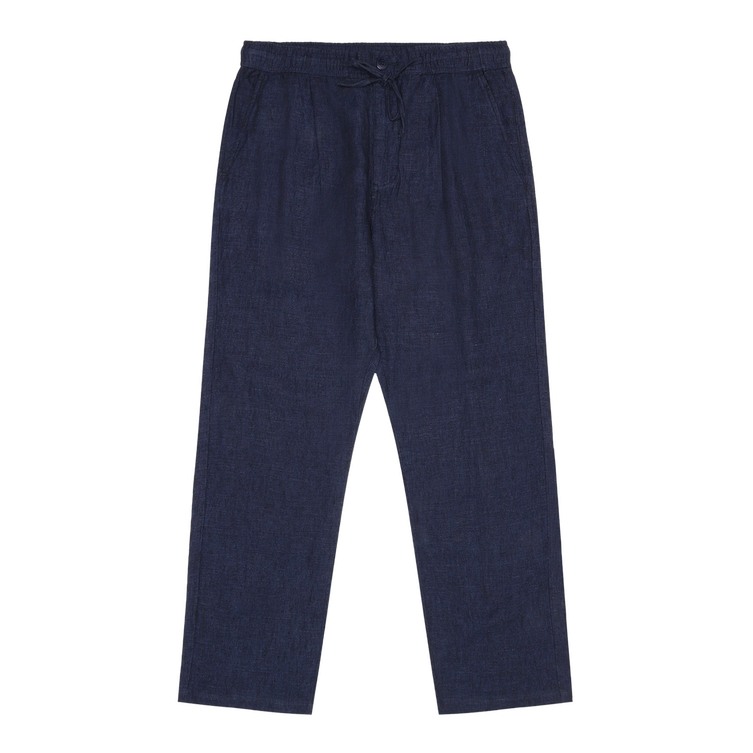 KnowledgeCotton Apparel KnowledgeCotton, Tim Tapered Linen, black jet, XL