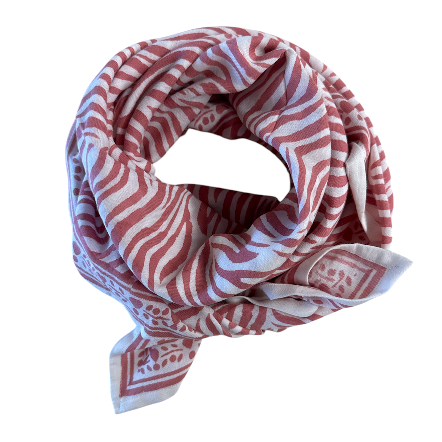 Maison Augustin Maison Augustin, Adult Zebra Scarf, pink