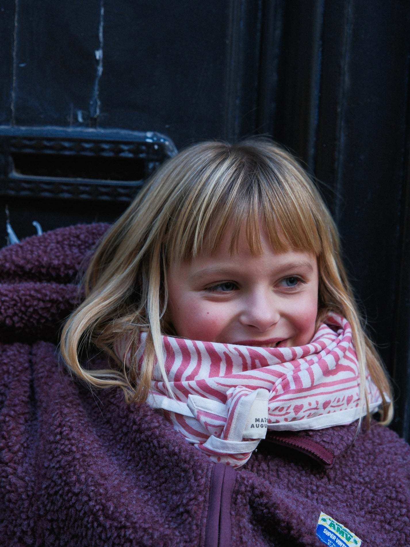 Maison Augustin Maison Augustin, Adult Zebra Scarf, pink