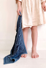 Maison Augustin, Adult Zebra Scarf, indigo