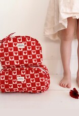 Maison Augustin Maison Augustin, Heart Toiletry Bag, ruby