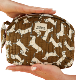 Maison Augustin, Dachshund Makeup Kit, khaki