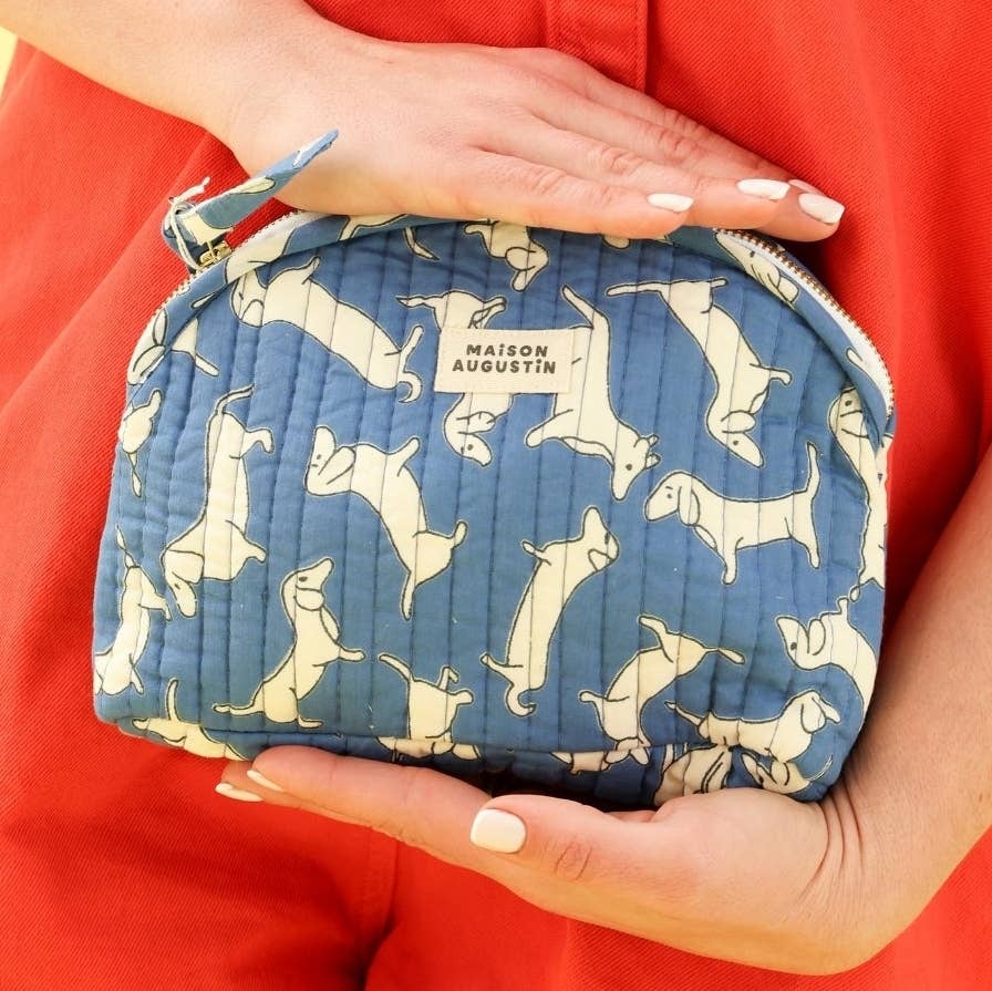 Maison Augustin Maison Augustin, Dachshund Makeup Kit, blue