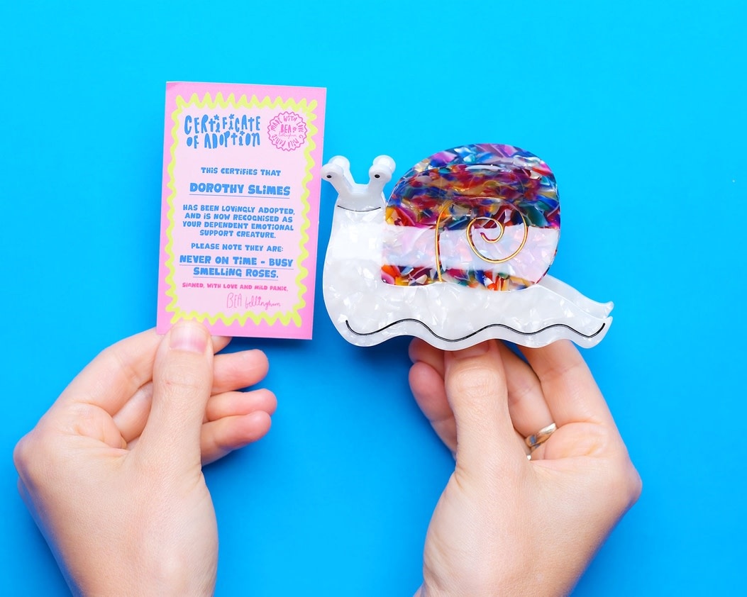 Bea Bellingham Bea Bellingham, Hair Clip, happy snail