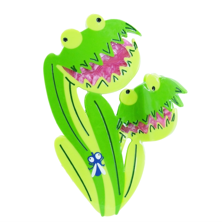 Bea Bellingham Bea Bellingham, Hair Clip, venus fly trap
