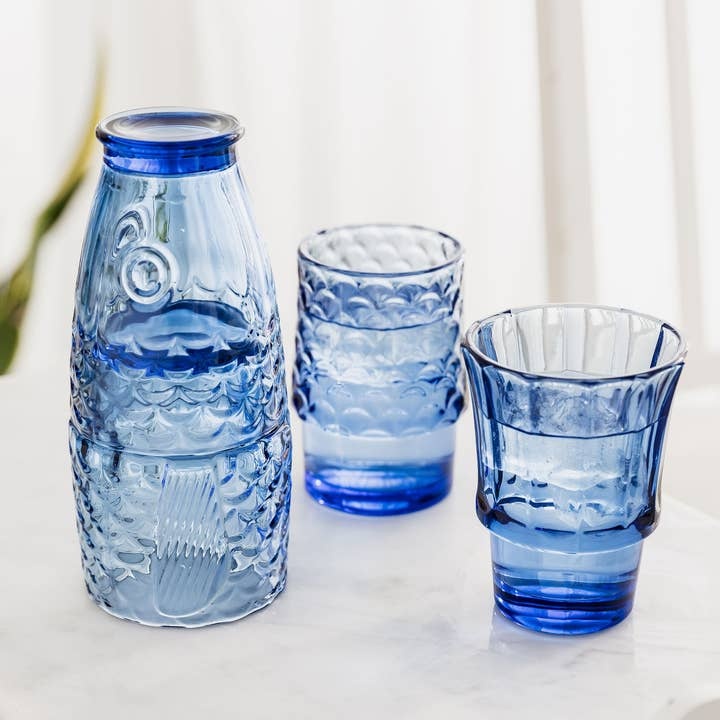Uberstar Uberstar, Fish Stacking Glass, blau