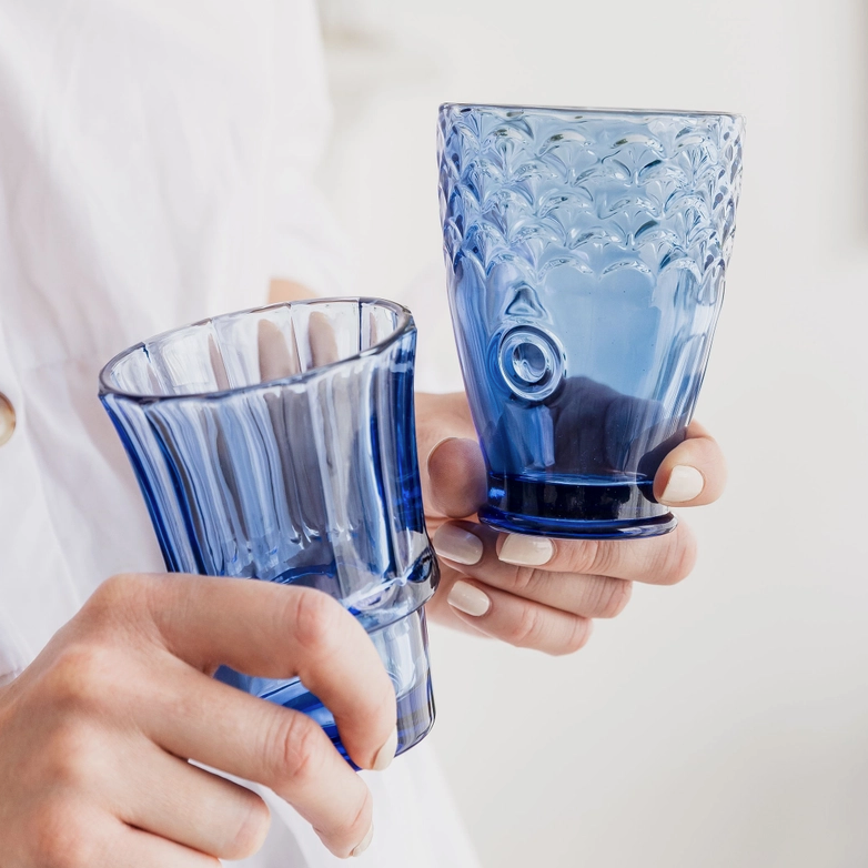 Uberstar Uberstar, Fish Stacking Glass, blau