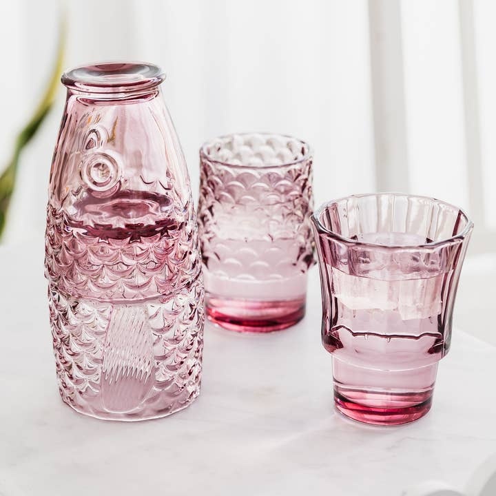 Uberstar Uberstar, Fish Stacking Glass, pink