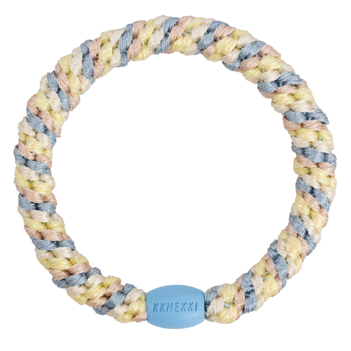 BonDep BonDep, Haargummi, mix seablue light yellow glitter