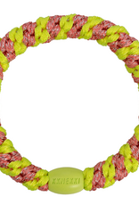 BonDep BonDep, Haargummi, stripe coral neon yellow