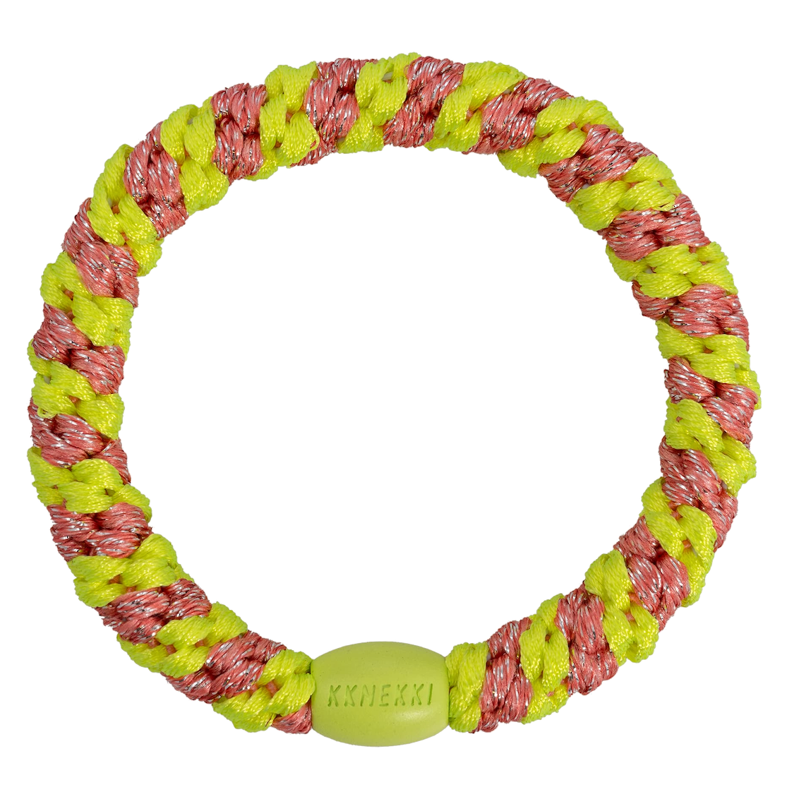 BonDep BonDep, Haargummi, stripe coral neon yellow