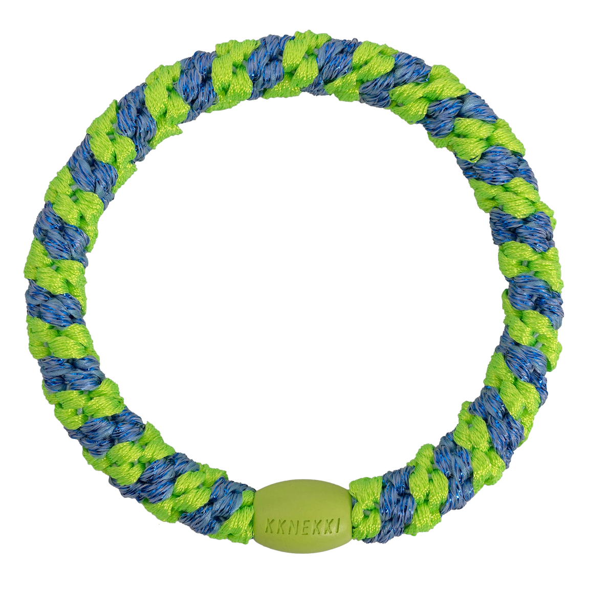 BonDep BonDep, Haargummi, stripe lime green ocean glitter