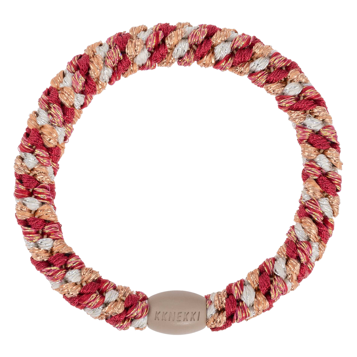 BonDep BonDep, Haargummi, mix raspberry ivory glitter