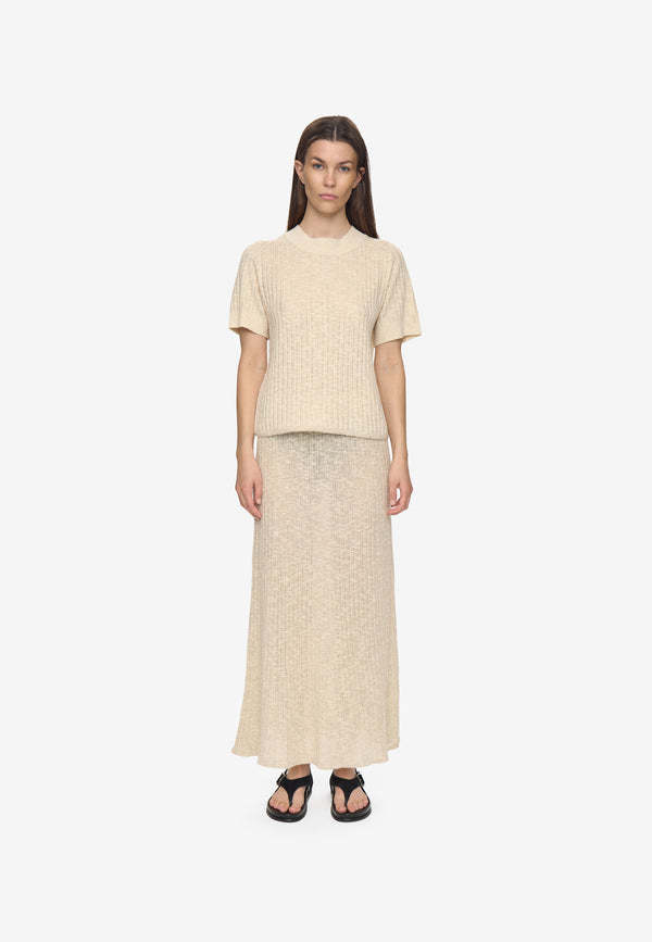Minimum Minimum, Aldina ss jumper, brown rice, M