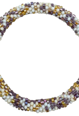 Maison Kizo Maison Kizo, Bracelet Népalais, violet/blanc multi