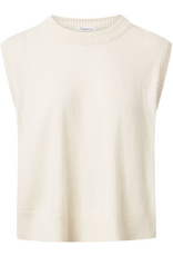KnowledgeCotton Apparel KnowledgeCotton, Lambswool Vest, buttercream, M