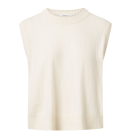 KnowledgeCotton Apparel KnowledgeCotton, Lambswool Vest, buttercream, M