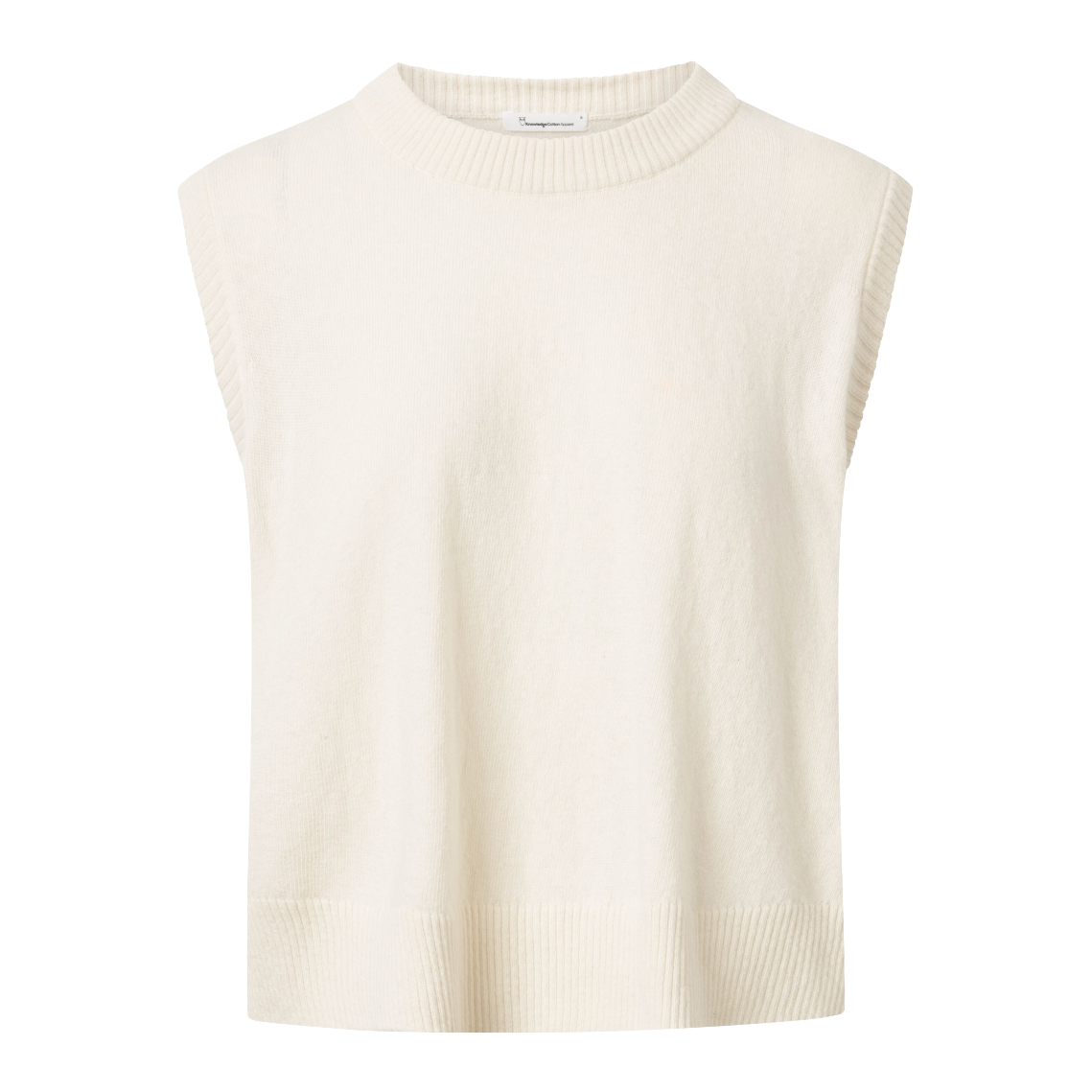KnowledgeCotton Apparel KnowledgeCotton, Lambswool Vest, buttercream, XS