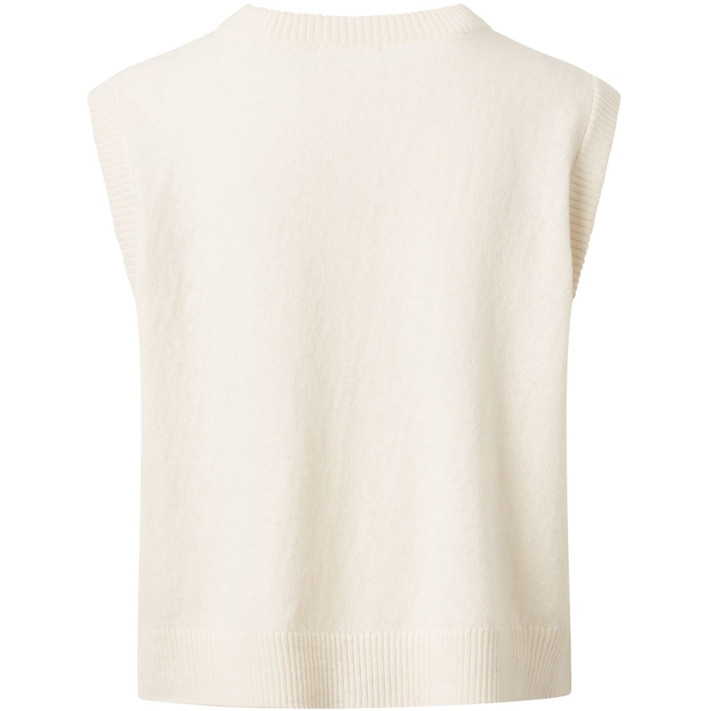 KnowledgeCotton Apparel KnowledgeCotton, Lambswool Vest, buttercream, XS