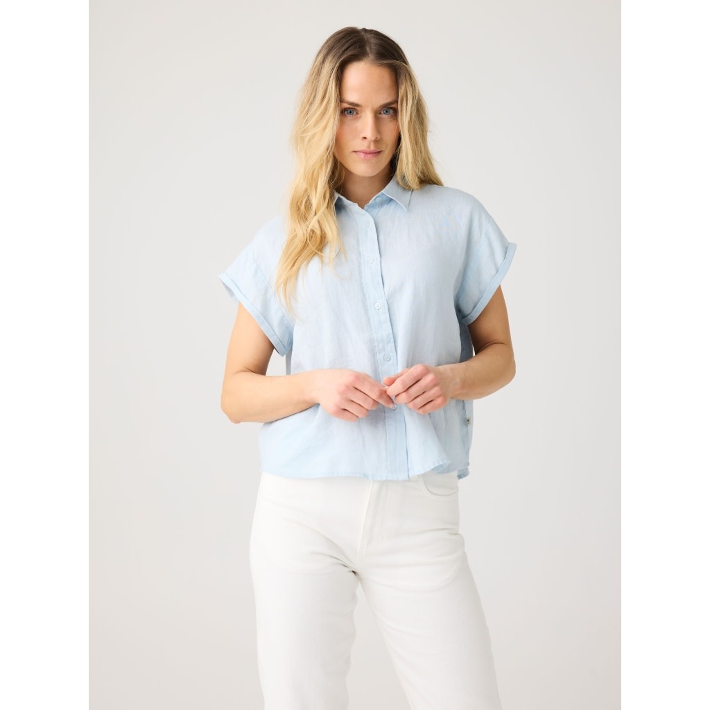 KnowledgeCotton Apparel KnowledgeCotton, Aster Fold Up, aqua-esque, M