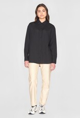 KnowledgeCotton Apparel KnowledgeCotton, Loose Linen Shirt, black jet, M