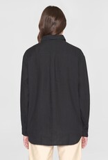 KnowledgeCotton Apparel KnowledgeCotton, Loose Linen Shirt, black jet, M