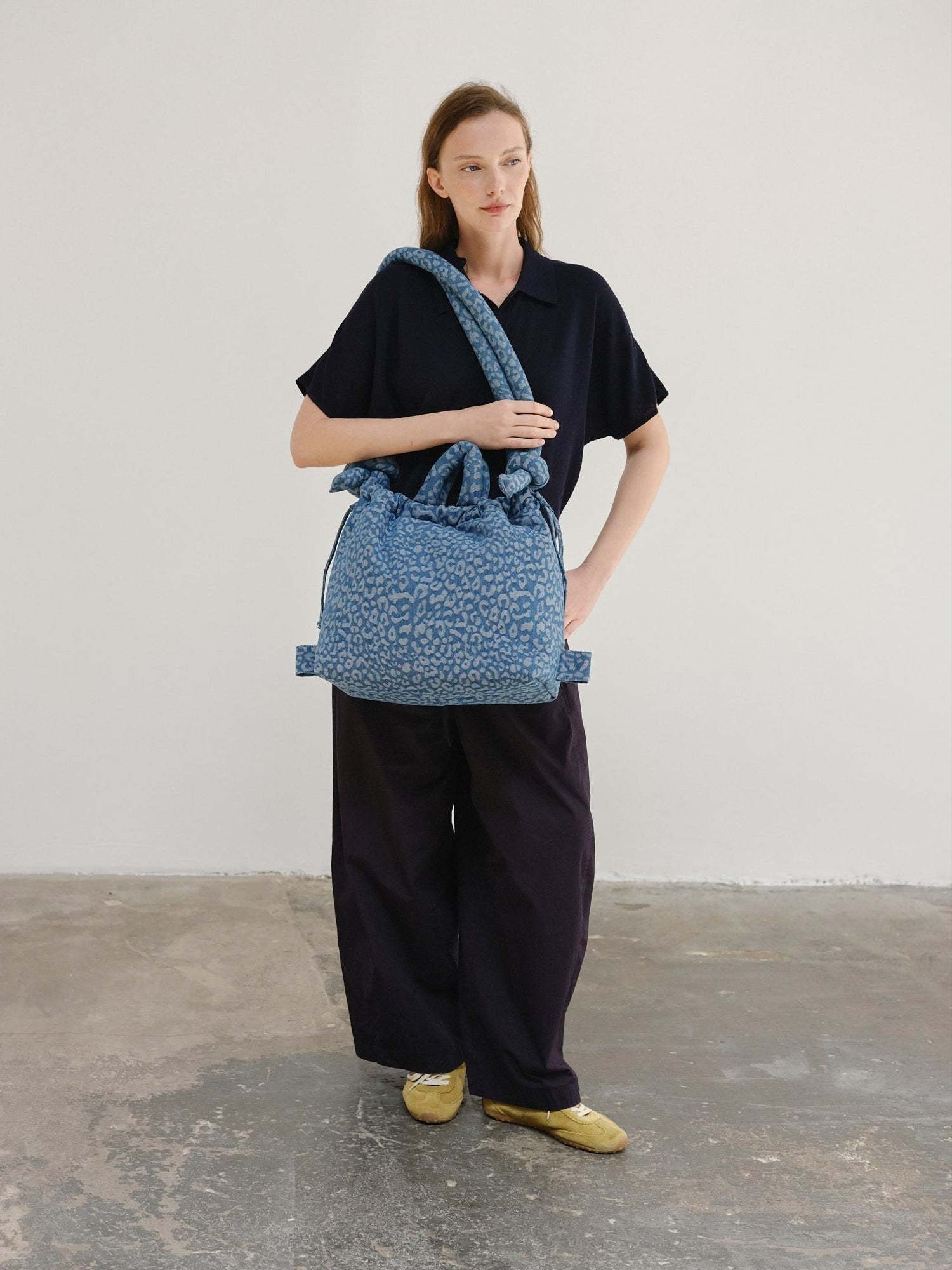 Ölend Ölend, Ona Softbag, leopard denim